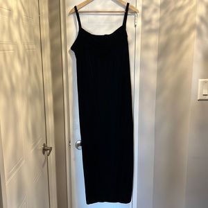 Navy Blue velvet formal gown